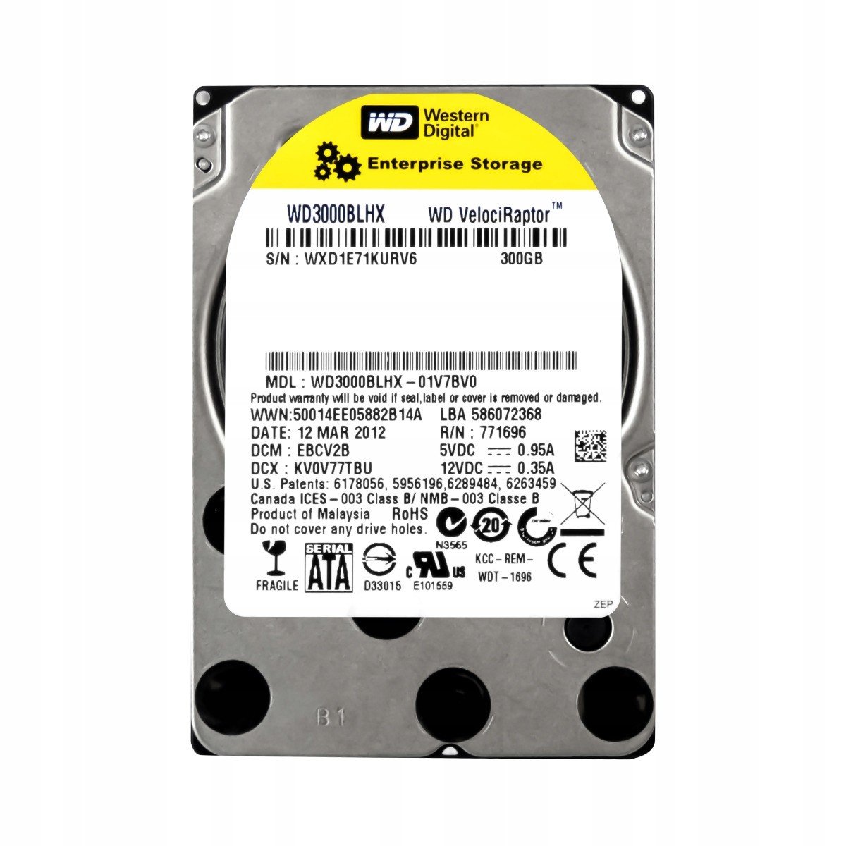 Wd VelociRaptor 300GB 10K Sata II 2.5'' WD3000BLHX