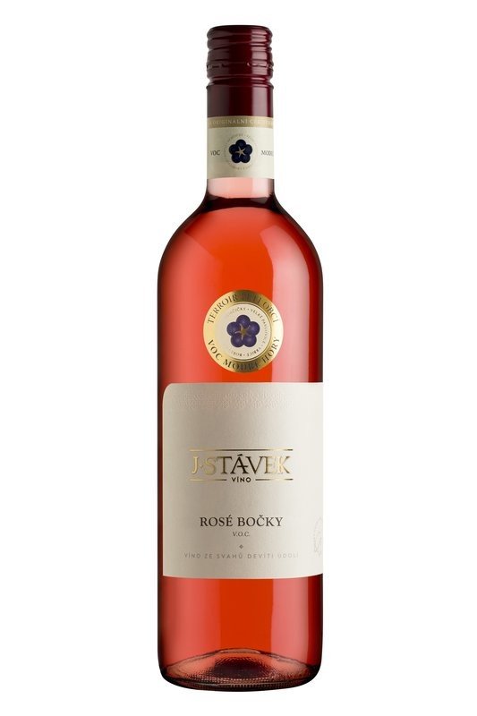 VÍNO J. STÁVEK Svatovavřinecké Rosé Bočky VOC 2019 0,75 l