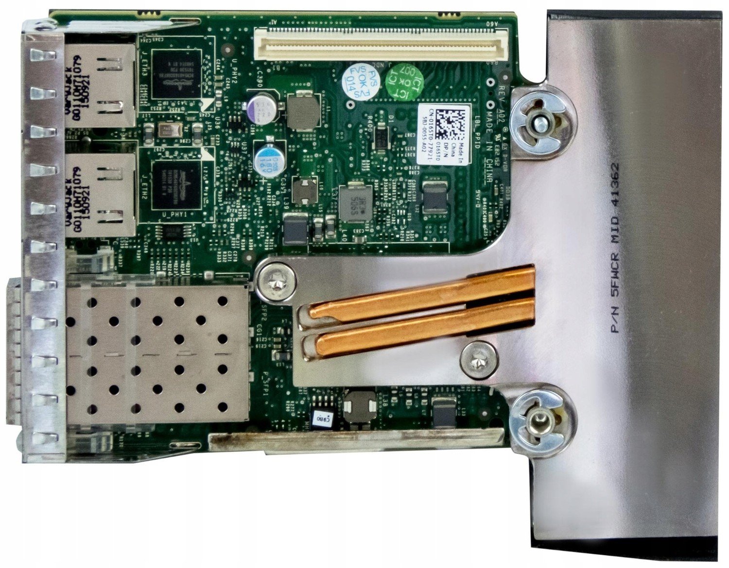 Dell 0165T0 57800 2x1Gb RJ45 2x10Gb Sfp+