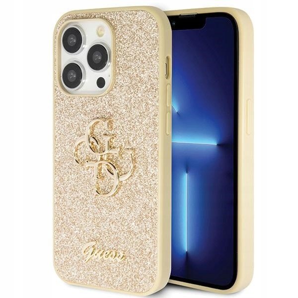 Pouzdro Guess Big Logo Glitter pro iPhone 14 Pro