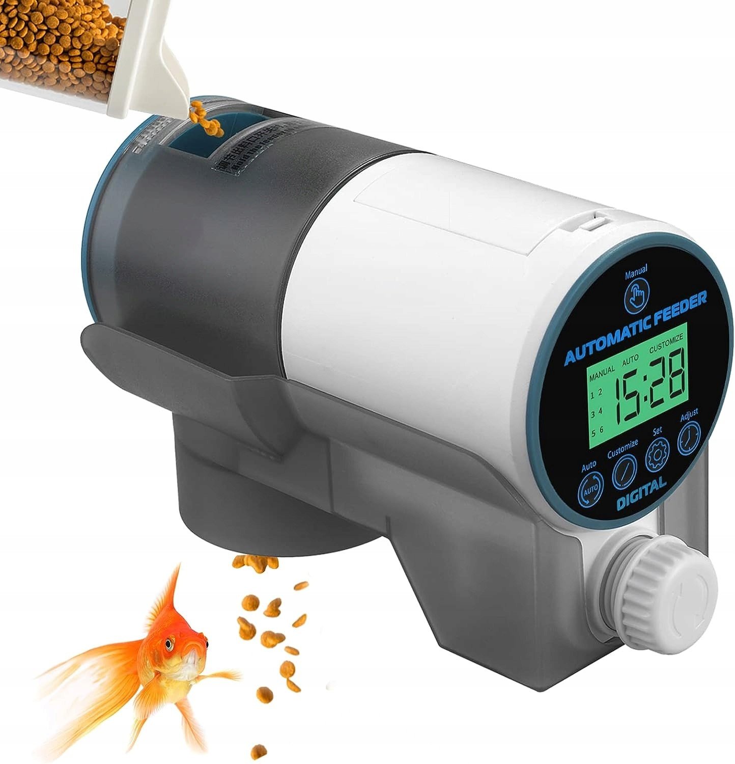 Akvarijní Krmítko Automatický Podavač Ryb S Časovačem