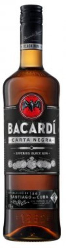 Bacardi Carta Negra 37,5% 1 l (holá láhev)