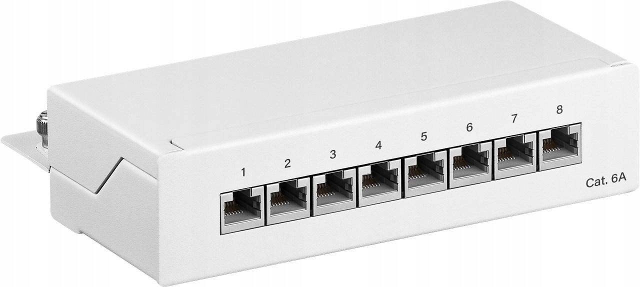 Patch panel stolní Stp kat.6A 8-portový 62067