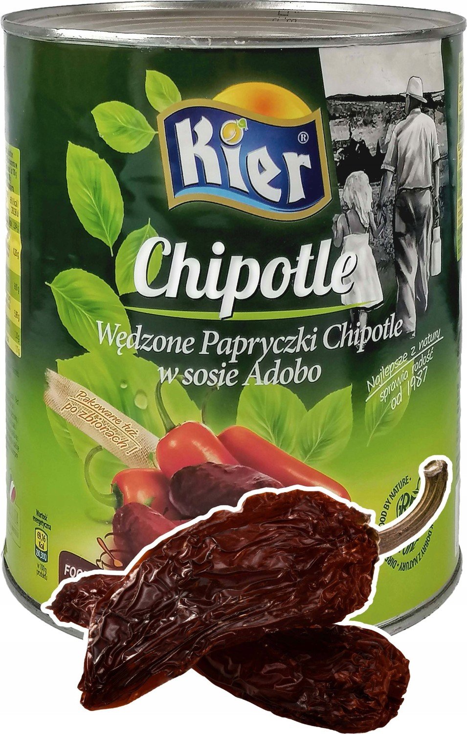 Uzené Papryčky 2800g Chipotle ostré Sos Adobo