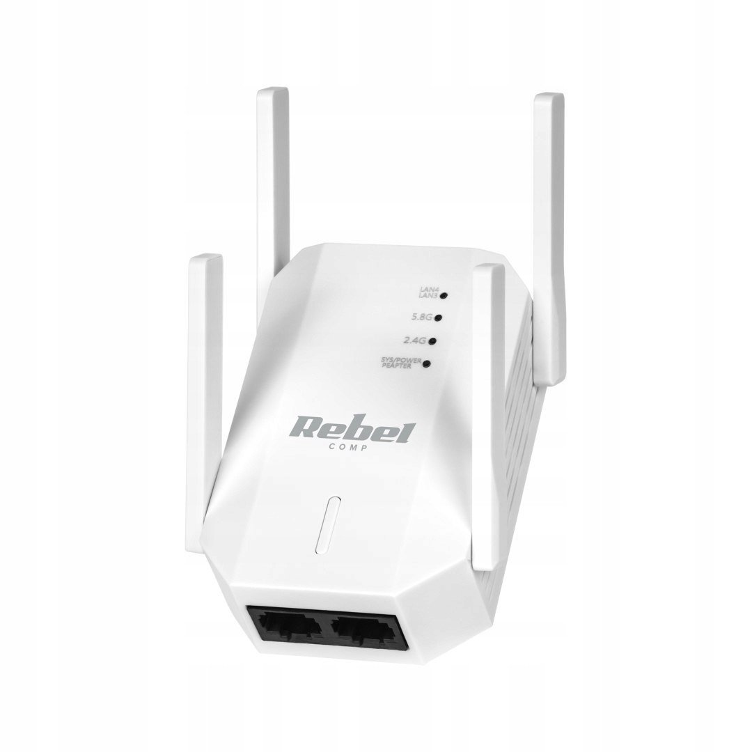 KOM1031 Repeater WiFi zesilovač 2.4+5 GHz Rebel