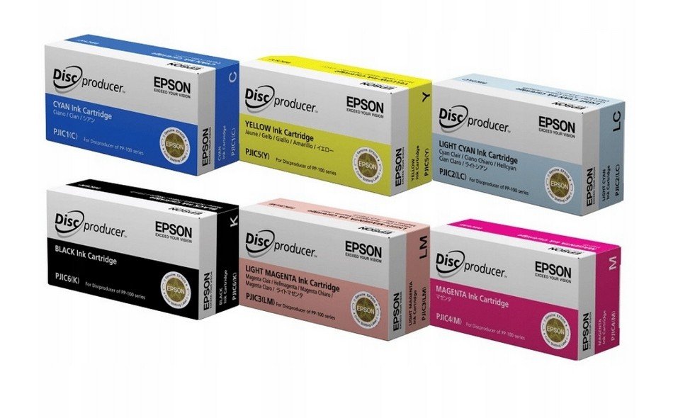 Sada Tuší 6x Epson Discproducer C13S0204 PP100