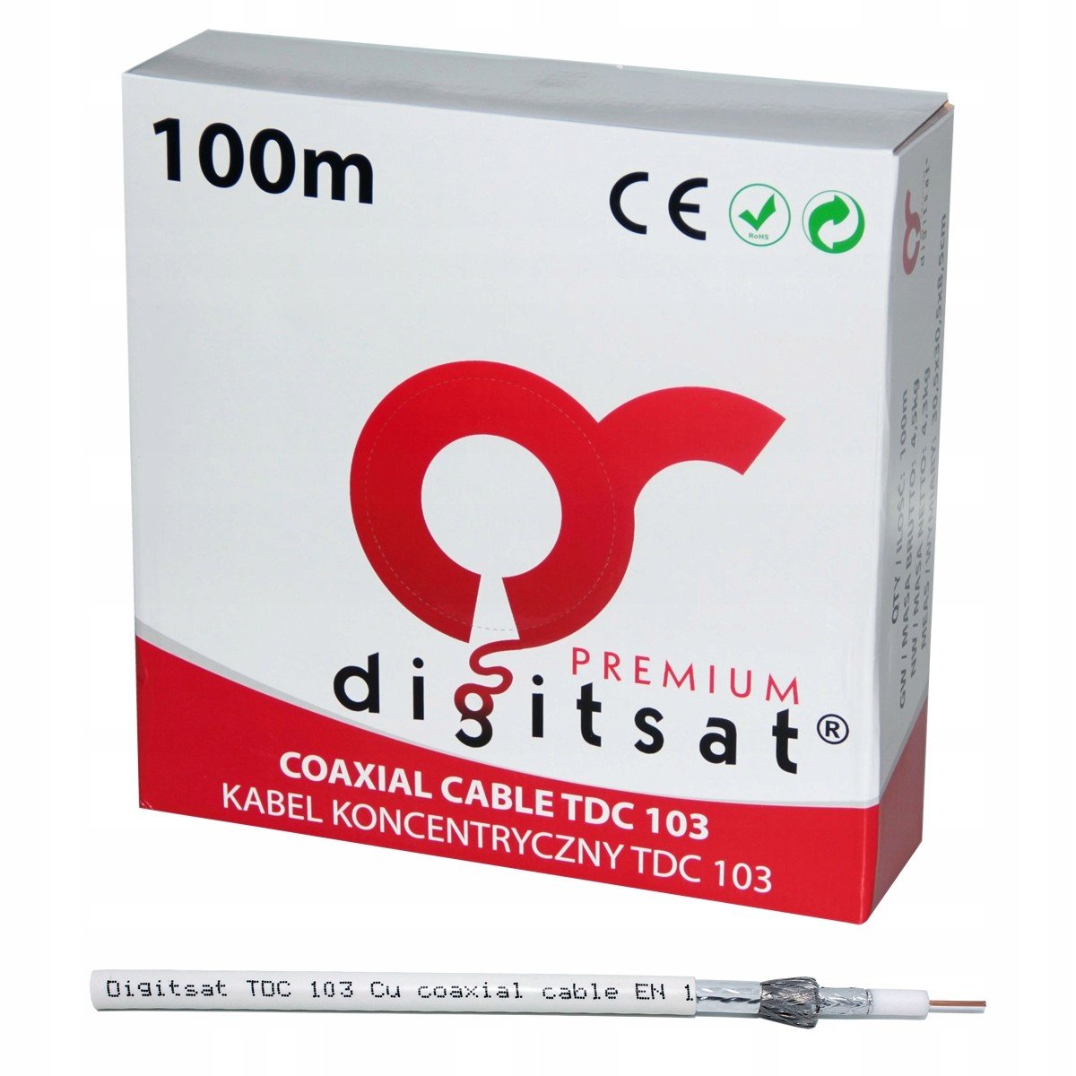 Anténní kabel Digitsat Premium TDC103 100m Cu