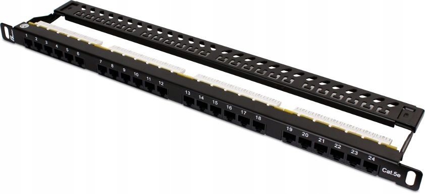 Patchpanel Utp Kat 5E 24 Porty 0.5U PGF-5EUTP24-B7