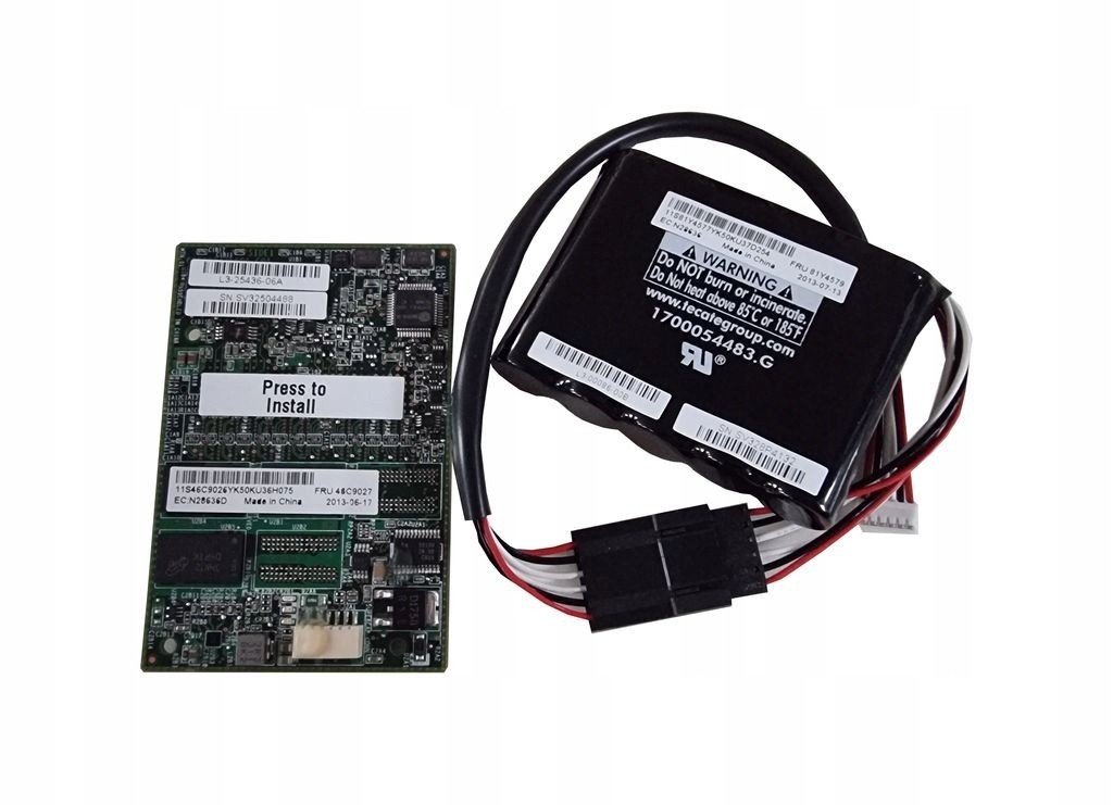 Paměť 512MB Baterie Ibm M5100 Raid 5 81Y4487