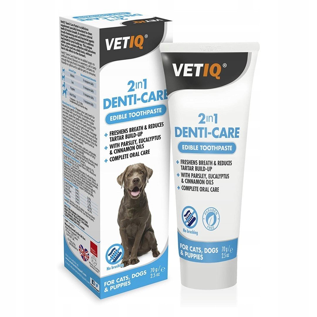 VetIQ 2in1 Denti-Care ochrana zubů 70g Pasta