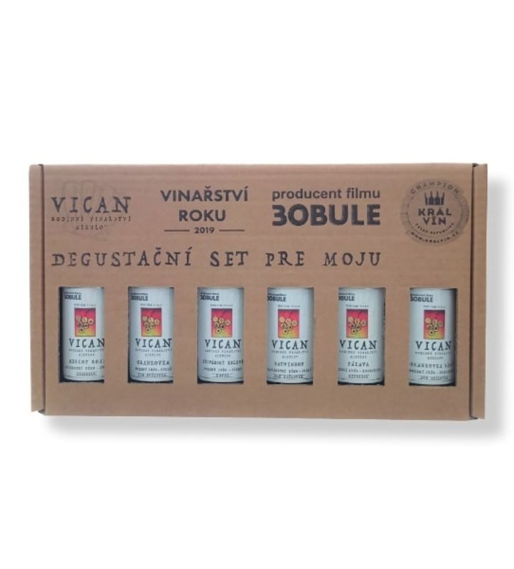 Vican rodinné vinařství Degustační dárkový set PRE MOJU 6x0,187 l