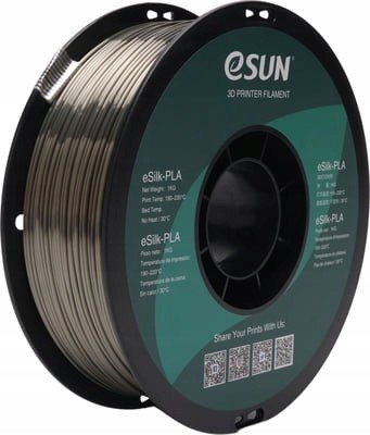 eSun Silk-PLA filament, 1.75mm, hnědá, 1kg