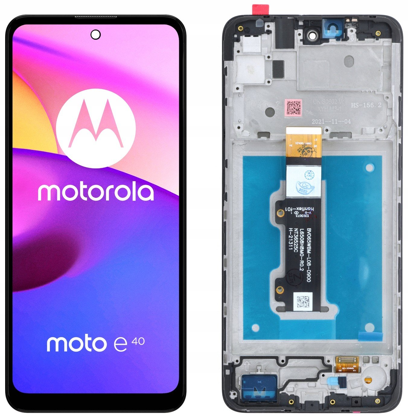 LCD Displej Rámeček Pro Motorola Moto E40 XT2159