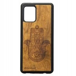 Dřevěné Pouzdro Pro Samsung Galaxy A42 5G Hamsa Case