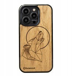 Dřevěné Pouzdro Pro Iphone 14 Pro Vlk Dub Case