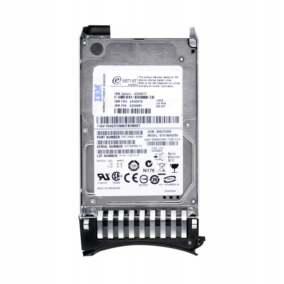 Ibm 42D0678 146GB 15k SAS-2 42D0681 ST9146852SS