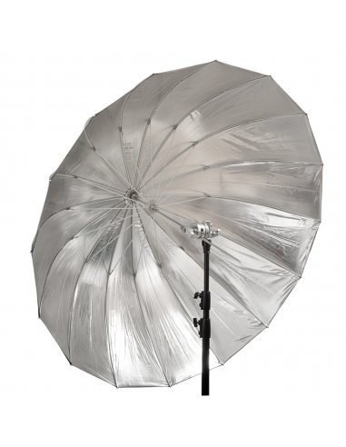 GlareOne Hluboký deštník 135cm stříbrný Orb 135