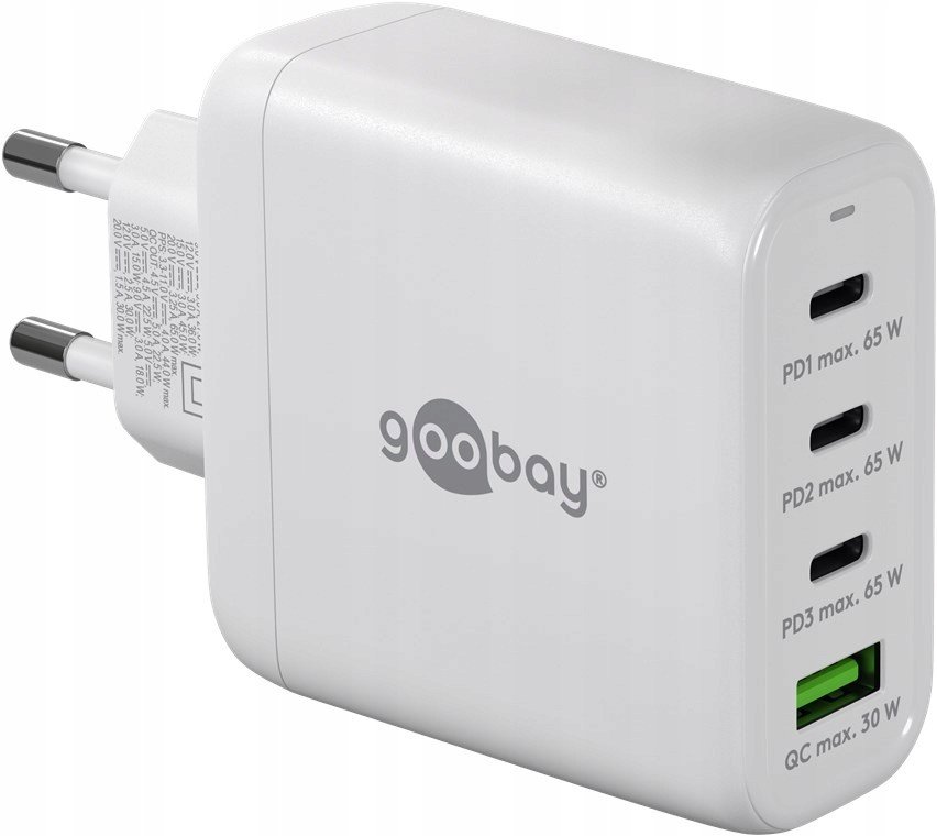 Rychlá 3x Usb-c Usb nabíječka 68W Goobay Power Del