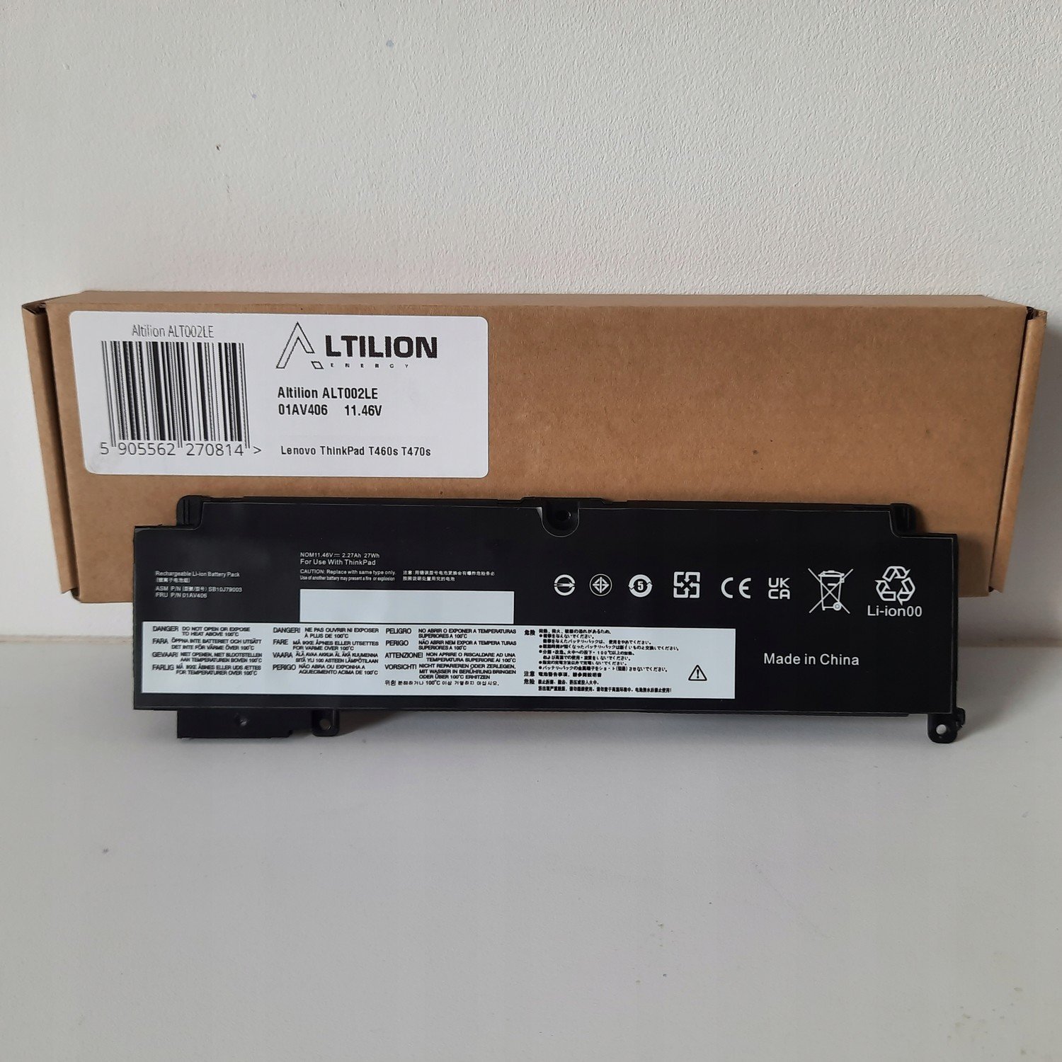 Baterie 01AV406 Lenovo ThinkPad T460s T470s 11,46V