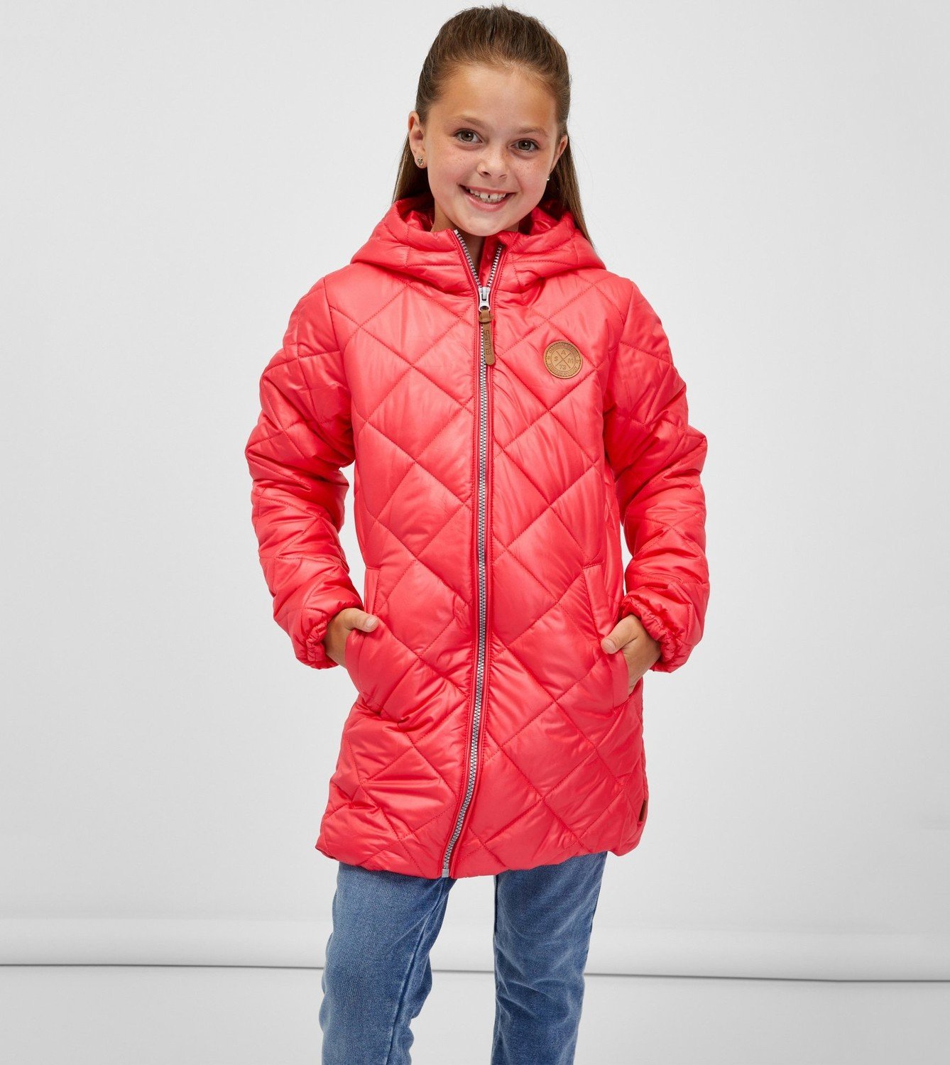 SAM 73 Dívčí kabát BRISA Růžová 116