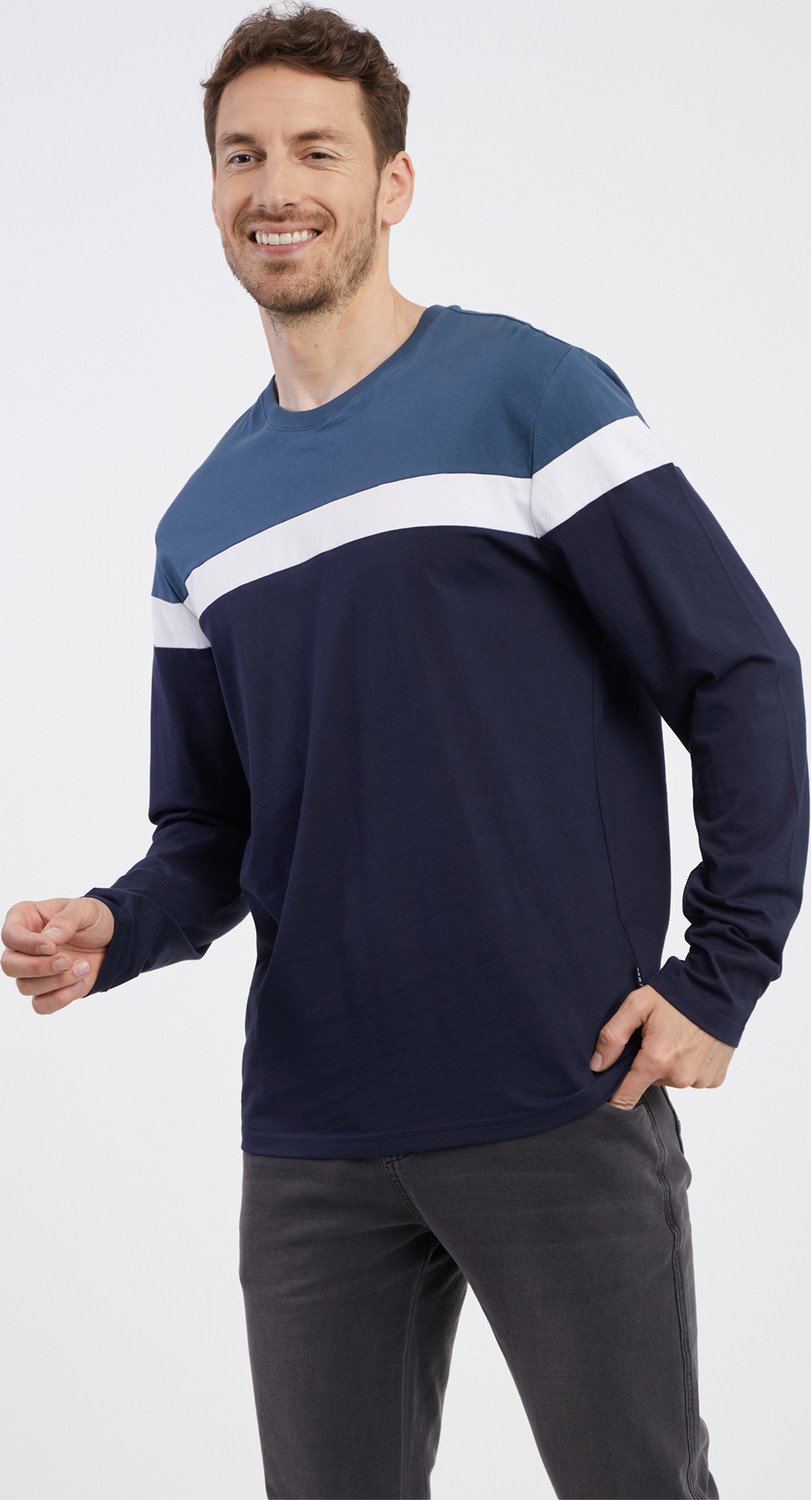 SAM 73 Pánské triko s dlouhým rukávem REMUS Modrá S