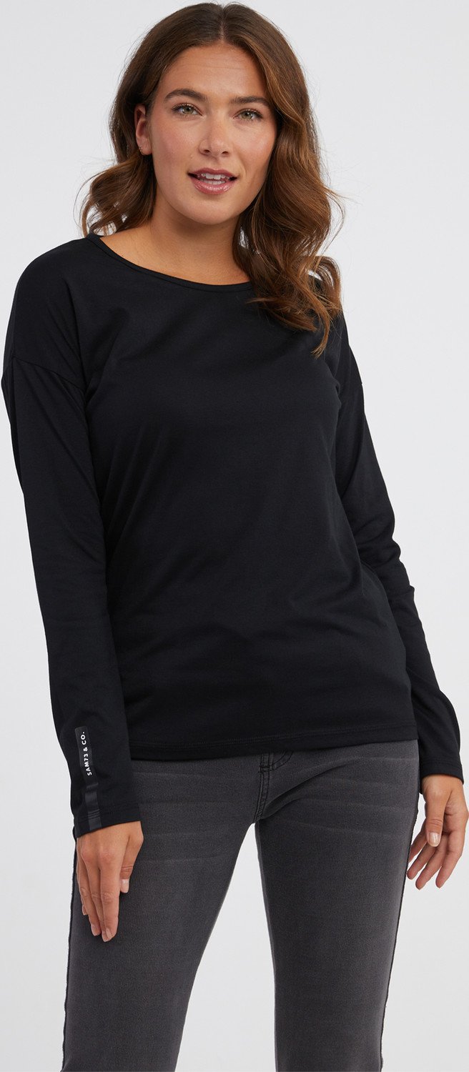 SAM 73 Dámské triko s dlouhým rukávem PATTY Černá S