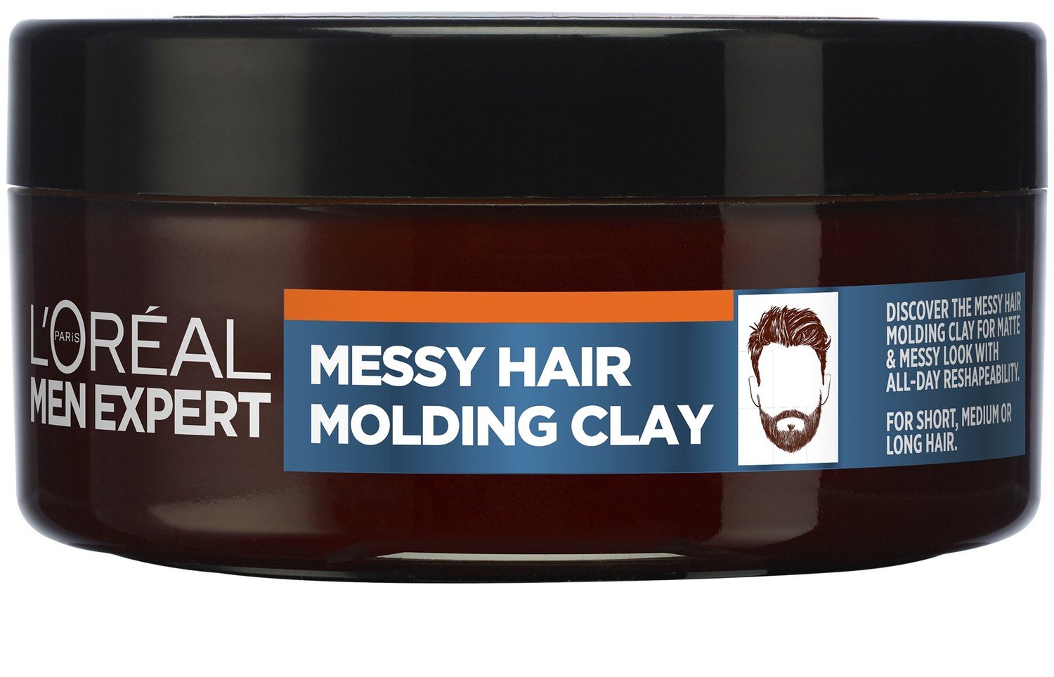 L'Oréal Paris Stylingová hlína na vlasy Men Expert (Messy Hair Molding Clay) 75 ml