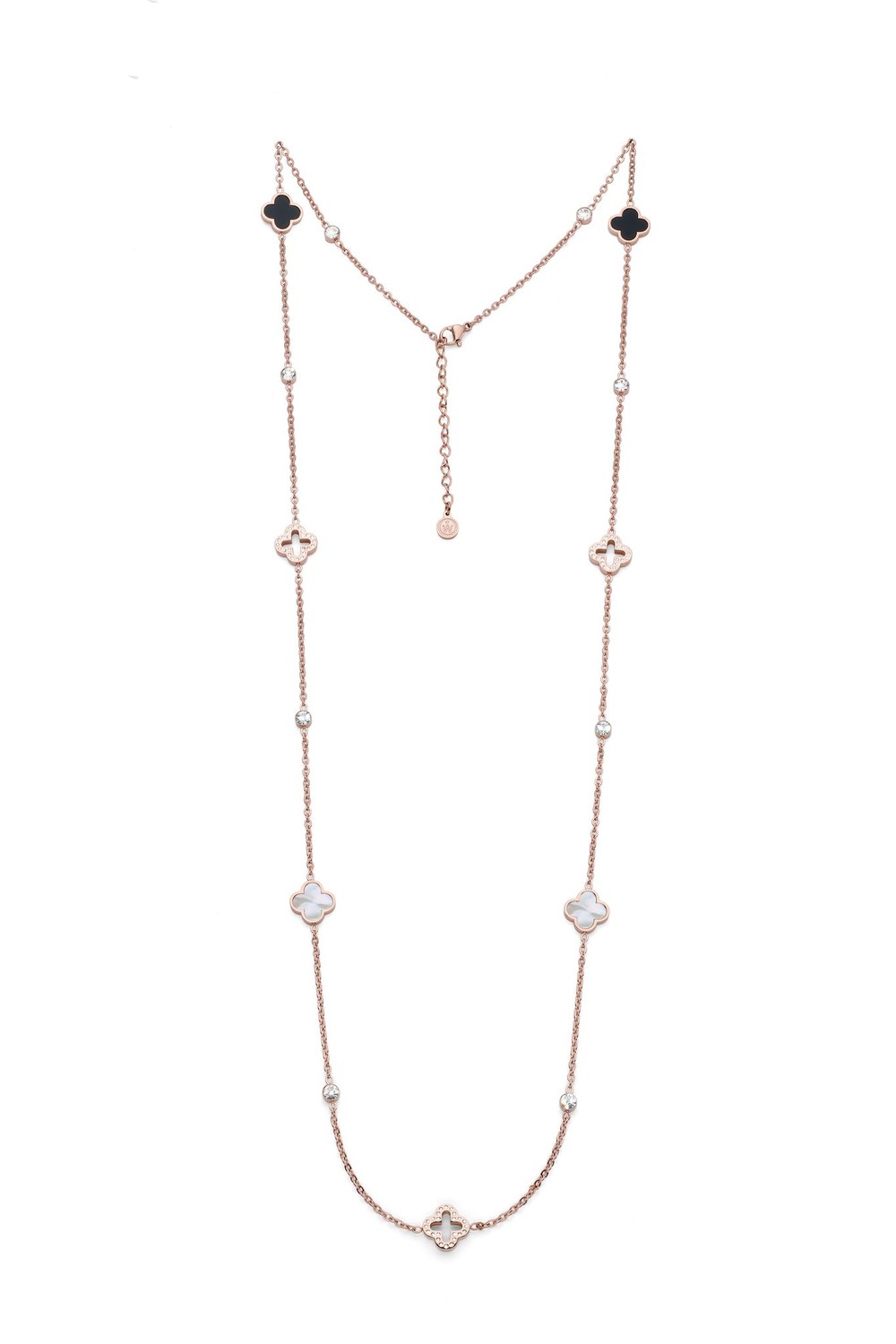 Oliver Weber Luxusní dlouhý náhrdelník s kubickými zirkony Delight Freedom 12377RG