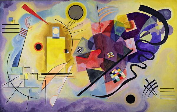 Kandinsky, Wassily Kandinsky, Wassily - Obrazová reprodukce Yellow, Red, Blue, 1925, (40 x 24.6 cm)