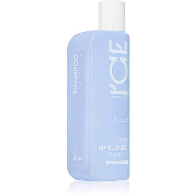 Natura Siberica ICE Professional Keep My Blonde šampon neutralizující žluté tóny pro zesvětlené, melírované studené blond vlasy 250 ml