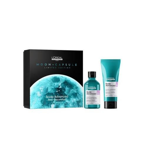 L'Oréal Professionnel Scalp Advanced Moon Capsule Limited Edition dárková kazeta pro ženy šampon Scalp Advanced Professional Shampoo 300 ml + šampon Scalp Advanced Professional Treatment 200 ml