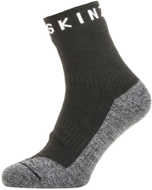 Sealskinz Waterproof Warm Weather Soft Touch Ankle Length Sock Black/Grey Marl/White L