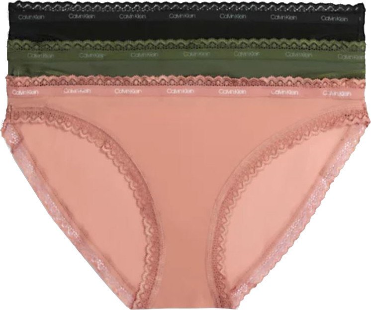 Calvin Klein 3 PACK - dámské kalhotky Bikini QD3804E-I21 XS