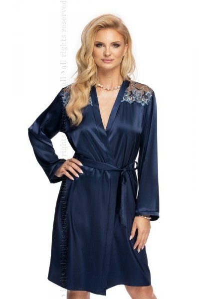 Irall Elodie Navy Blue Dámský župan XXL Navy Blue (tmavě modrá)