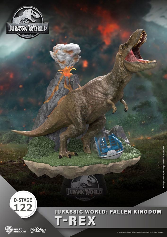 Beast Kingdom Toys | Jurassic World Fallen Kingdom - D-Stage PVC Diorama T-Rex 13 cm