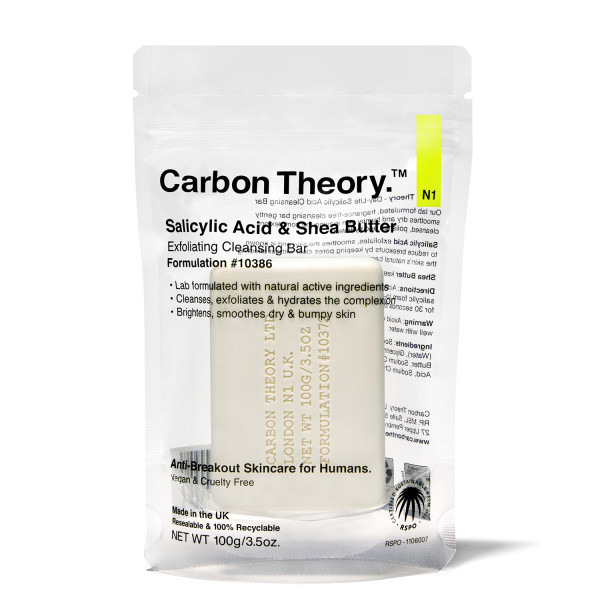 Carbon Theory Salicylic Acid Exfoliating Cleansing Bar mýdlo  100 g