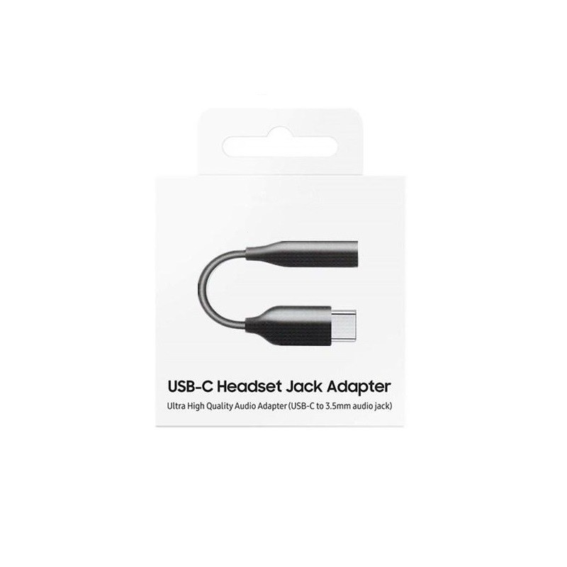 Redukce Samsung EE-UC10JUBE USB-C na 3,5 Jack pro připojení sluchátek Original EU blister černá