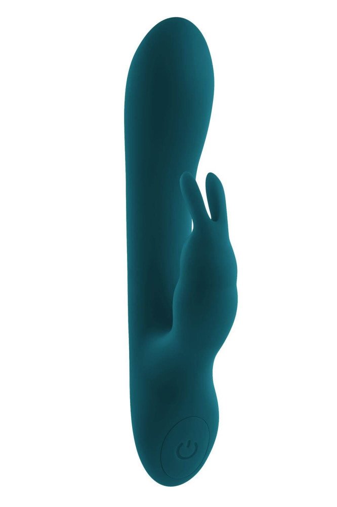 Playboy Rabbit - Rechargeable Waterproof Rabbit Vibrator (Turquoise)