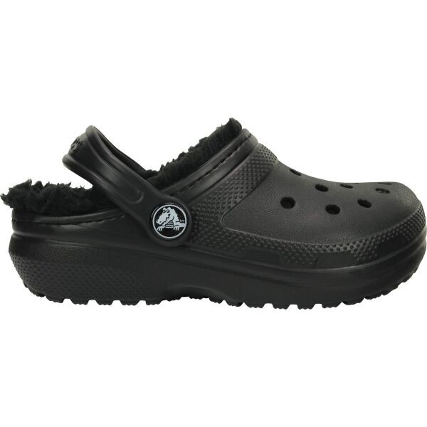 Crocs CLASSIC LINED CLOG K Unisex dětské nazouváky, černá, velikost 36/37