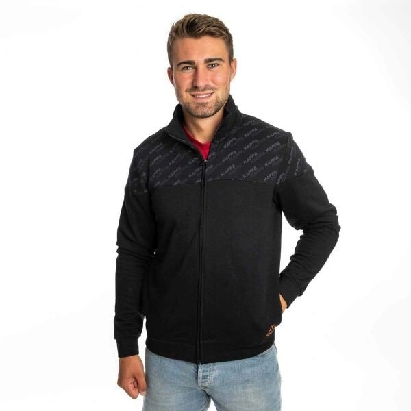 Kappa LOGO GELO Pánská mikina, černá, velikost L