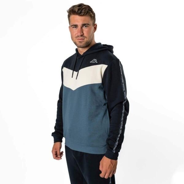 Kappa LOGO IMAGINO Pánská mikina, černá, velikost XL