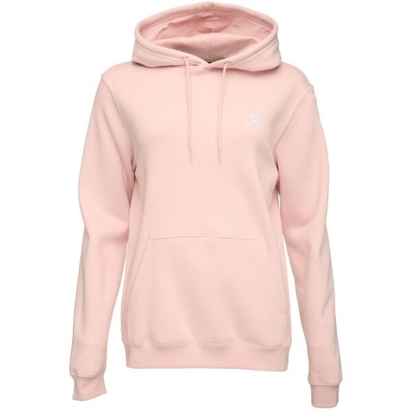 Converse STANDARD FIT LEFT CHEST STAR CHEV EMB CLASSIC HOODIE Unisexová mikina, růžová, velikost M