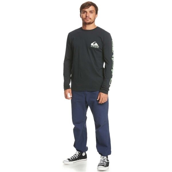 Quiksilver OMNI LOGO LS Pánské tričko, černá, velikost S
