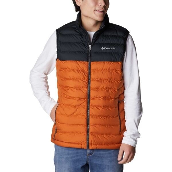 Columbia POWDER LITE VEST Pánská vesta, oranžová, velikost L