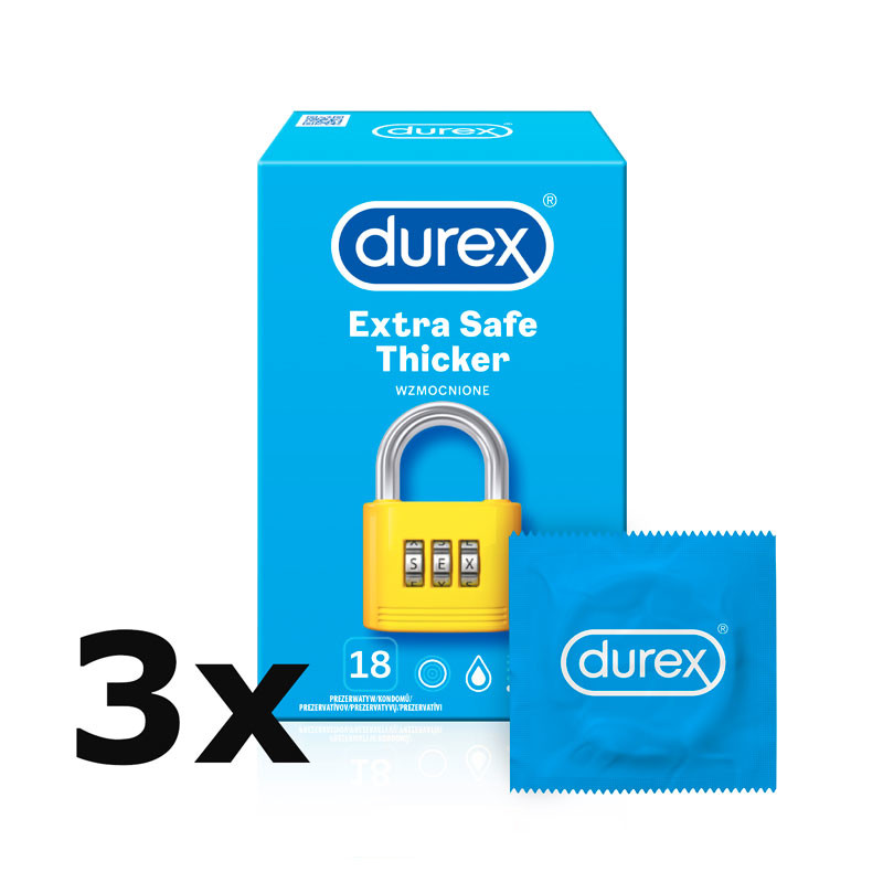 Durex Extra Safe krabička CZ distribuce 54 ks