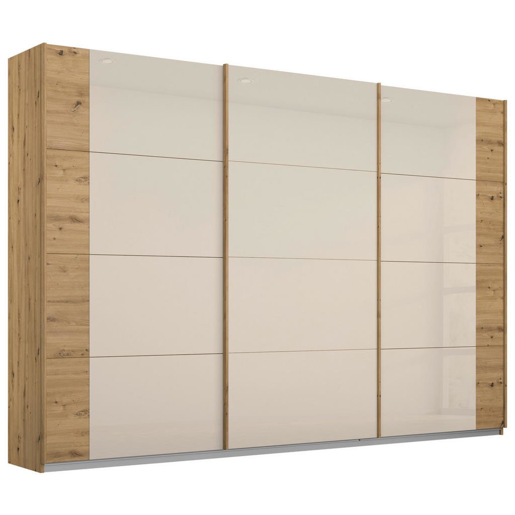 Rauch Möbel SKŘÍŇ S POSOUVACÍMI DVEŘMI, šampaňská, dub artisan, 271/210/62 cm