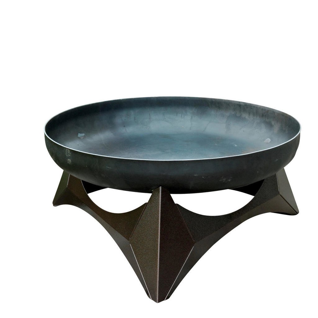 MÍSA NA OHEŇ, uhlíková ocel, měděné barvy, rezavá