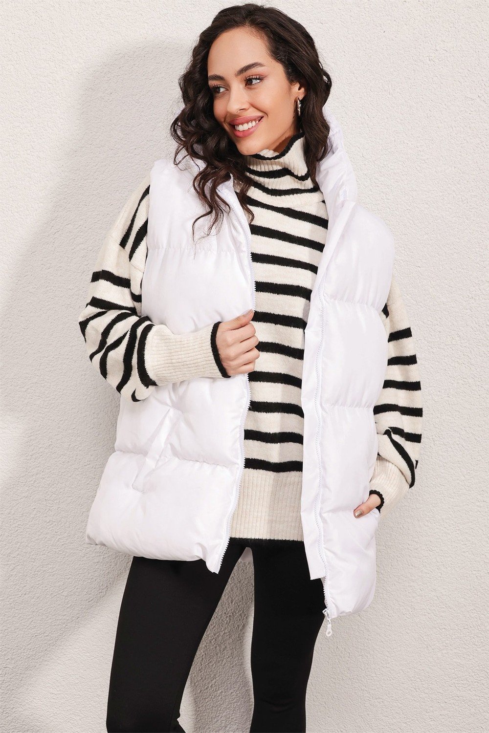 Bigdart Vest - White - Puffer