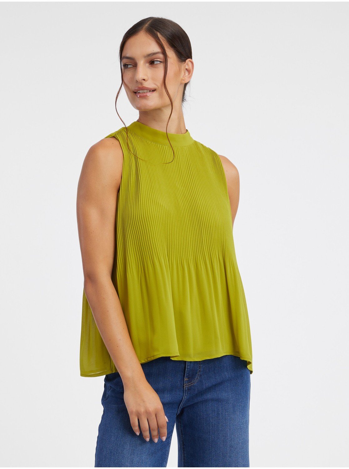 Orsay Zelená dámská žebrovaná halenka - Dámské