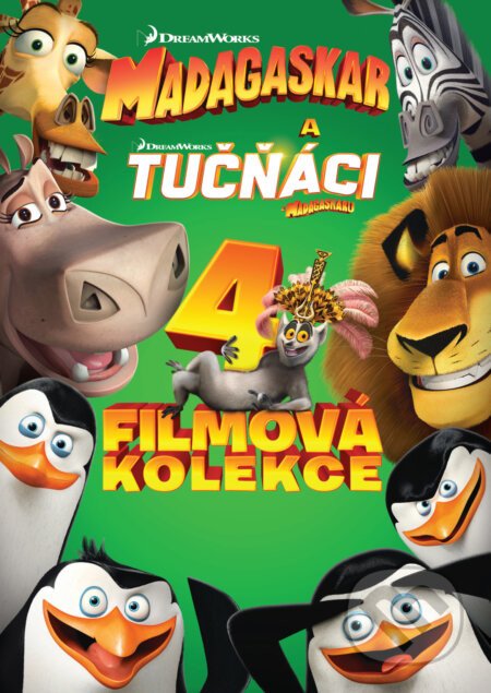 Madagaskar 1.-3. + Tučniaky z Madagaskaru kolekcia (SK) DVD